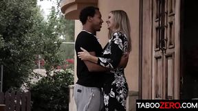 Little dark haired teen stepdaughter and her genuinely amazing stepmom fuck BBC together