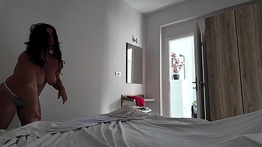 Sharing a Hotel room with my sexy StepMom is a risky endeavor