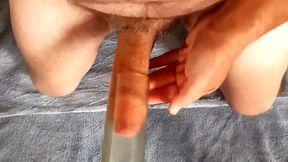 Mate's Thick 9" Uncut Milked by Vacuum Cleaner #2