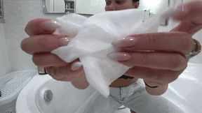 Peed in blue jeans dd