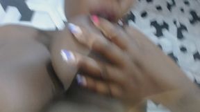 Nipple play and armpit fetish closeup