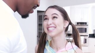 Tiny teen Riley Reid meets monster black cock