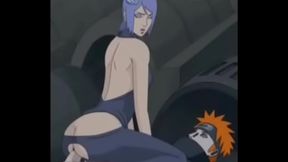 Hentai Babe Konan Rides Pain's Dick In Steamy Anime Action