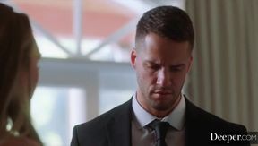 Kendra Sunderland and Brandi Love take turns deepthroating & riding Dan Damage's big cock in intense threesome