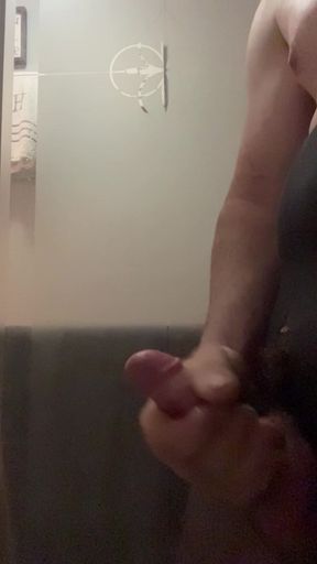 Slow motion stroke and cum