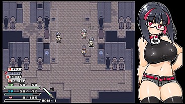 Rignetta's Adventure [ Monsters Hentai Game ] Ep.7 goth girl gangbang by ghosts !