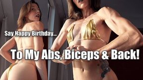 Happy Birthday to My Abs, Biceps, and Back (4K MP4)