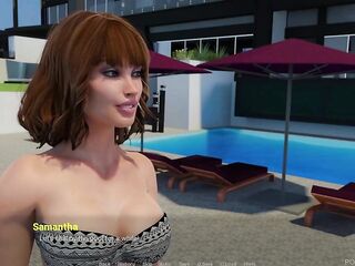 In advance of My Spouse Comes Back...- Cheating Wife Supplicates for It by the Pool!- Away From Home- Sexy Scene #1- Vatosgames- by Porngame4u