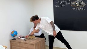 spoiled indisciplined fuck and creampie his hot teacher in time, in the classroom! complete!