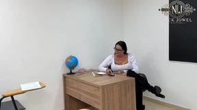 spoiled indisciplined fuck and creampie his hot teacher in time, in the classroom! complete!