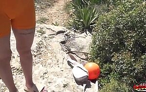 German scout - blonde fitness model jayjay pink seduce to public casting fuck