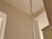 Crossdressing tucking pee