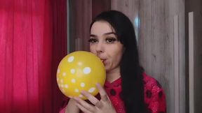 THE BIGGEST BALLOON BEING POPPED IN THE FACE