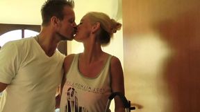 Hot German milf gives best handjob and blowjob
