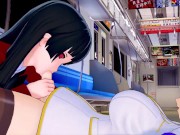 SENRAN KAGURA （FUTA）IKARUGA X　Kakegurui Yumeko　(3D HENTAI)