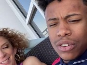 Sara jay & lil D smoke a blunt & talk porn