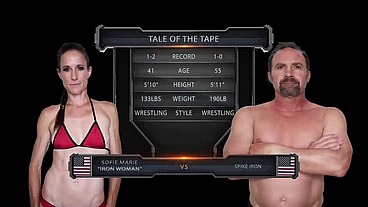 Sofie Marie vs Spike Irons Home Edition Mixed Wrestling