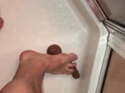 A Little Teaser For Pedalpumper To Imagine My Foot On His Cock While Using This Suction Cup Dildo
