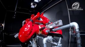 Climax Slut on Hog Tie Machine