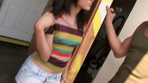 young brunette with the best natural rack