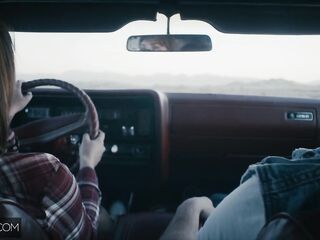 Deeper. Seth & Gabbie fuck on car hood during the time that her BF is away
