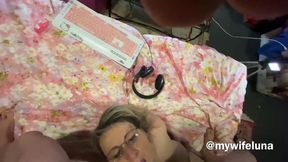 wife goes wild on webcam during her private show