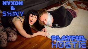 Nyxon & Shiny Playful Hogtie 720p