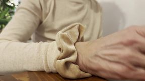 Enjoying Pizza in a Sheer Top at a Restaurant: A Bold Public Moment!