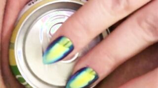 Fake Nails and Soda Can insertion