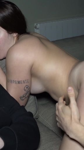 Luchiibb Fucks Her Boyfriend's Best Friend Next to the Fat Cuckold! Creampie