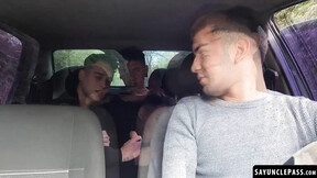 Dimitri Star & Luca Libra got into a sexy threesome fuck with Leo Blue