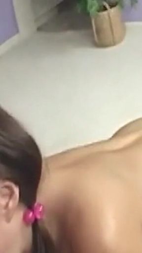 Brunette Babe Deepthroats Throbbing Cock and Spreads Wide