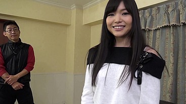Sexy japanese teen fucked with hot cum in mouth and creampie
