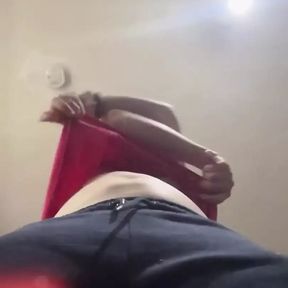 Amazing POV of My Pissing Hairy Pussy After Fannying About, Getting More and More Desperate as I Show You Some of My Artwork