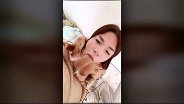 TS Angelique Porn - Blowjob and assfuck - POV - with my best friend.