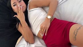 Tiny Asian Slut Fucks Landlord Raw to Cover Her Rent - Vivienne Vo POV