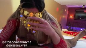 Busty Trans Gypsy Loves BBC Cum