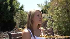Little blonde bitch fucking with black stepdaddy