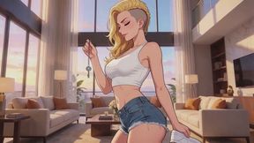 Chastity Stories #15B: Locked Forever by the Mean Princess Key Holder (Animated)