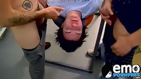 Horny Throbbing Twinks 3way Bareback Drill After Face Fuck With Rad Matthews