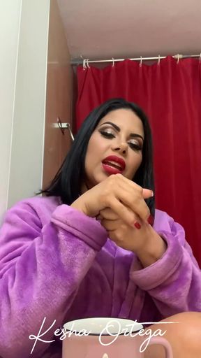 Epic moment from &quot;Sexy Latina Kesha Ortega Talks About Her Hookups &amp; Takes A Shower!&quot;