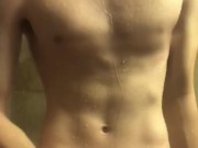 Young 18 Little Twink With a Big Dick Takes a Shower | Subscribe to My OnlyFans For The Full Videos!