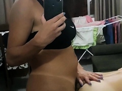Shemale Fucks Guy While Sucking Sex Toy
