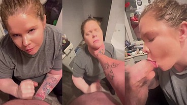 Begging for cum.