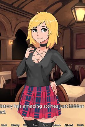 Hazelnut Latte: POV Risky Footjob by Blonde Trans in the Restaurant - Episode 3