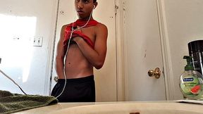 Twink Lucas Bathroom Off