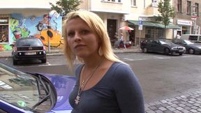Blonde German babe picked up and fucked
