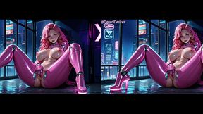 Cyberpunk Temptress (Side-By-Side VR) ~ AI-Generated