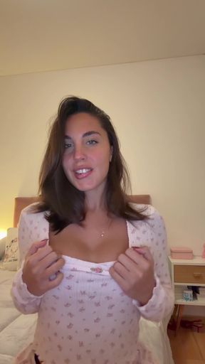 Wife shares a naughty secret at bedtime