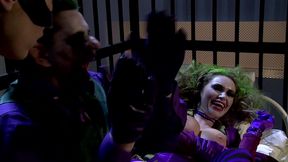 katwoman jennifer dark prowls into a prison cage 3way